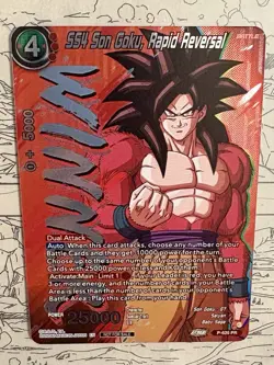 SS4 Son Goku, Rapid Reversal WINNER Foil Promo P-625 PR Dragon Ball Super Card - Image 3