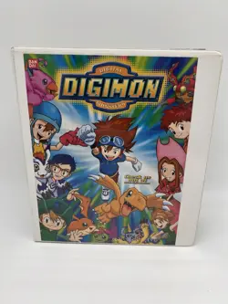 Digimon Binder With 120+ Cards Folder 2 Magazines Fox Kids Fall 2000 Summer 2001 - Image 1