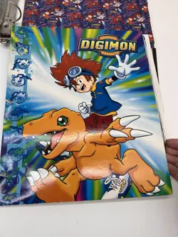 Digimon Binder With 120+ Cards Folder 2 Magazines Fox Kids Fall 2000 Summer 2001 - Image 3