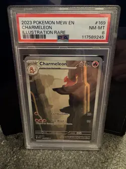 Pokemon TCG Charmeleon Scarlet Violet-151 Card 169/165 English Edition PSA 8 - Image 1