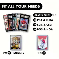 Graded Card Storage Box Organizer for PSA BGS FGS Sports Trading Cards Holder UK - Image 4