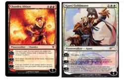 Ajani Goldmane Pro Tour Foil + Chandra Ablaze & 20 Random Rares MTG Gift Lot HOT - Image 1