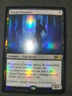 MTG Dread Presence FOIL EX Core Set 2020 - Image 1
