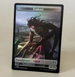 MTG Idol of Oblivion - Etched Foil - 607 - CMM Nm PLUS (1) Eldrazi Token - Foil - Image 3
