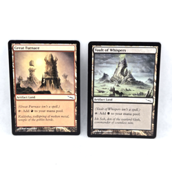 Lot of 2 MTG Great Furnace & Vault of Whispers Mirrodin MP Moderate Play - Image 1