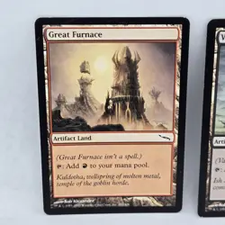 Lot of 2 MTG Great Furnace & Vault of Whispers Mirrodin MP Moderate Play - Image 2