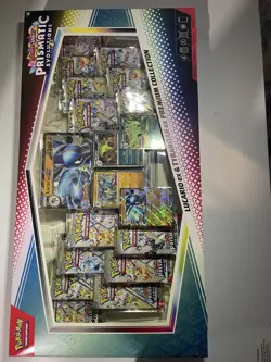 Sealed Pokemon TCG Prismatic Evolutions Lucario Ex + Tyranitar Ex Collection - Image 1
