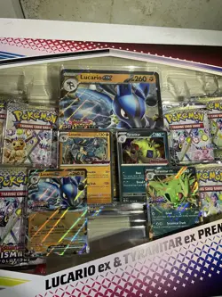 Sealed Pokemon TCG Prismatic Evolutions Lucario Ex + Tyranitar Ex Collection - Image 3