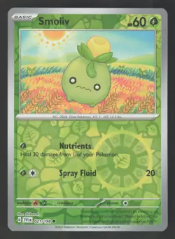 Smoliv 021/198 Reverse Holo Pokemon SV01: Scarlet & Violet Base Set - Image 1