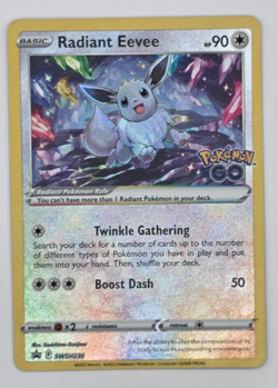 Radiant Eevee 2022 SWSH230 SWSH: Sword & Shield Promo Cards Holo Pokemon TCG - Image 1