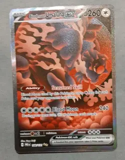 Pokemon Bloodmoon Ursaluna ex #168/131 English Prismatic Evolutions - Image 1