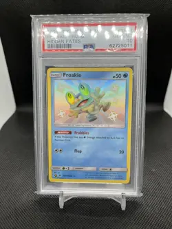 PSA 10 Froakie-Holo - Hidden Fates # SV11 2019 Pokemon - Image 1