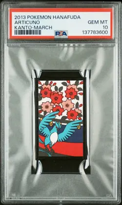2013 POKEMON HANAFUDA KANTO MARCH ARTICUNO PSA 10 - Image 1