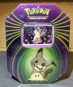 Sealed Pokemon TCG's Mighty Mysterious 2021 Mimikyu Snorlax Darkrai Tins Set 3 - Image 4