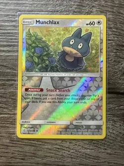 Munchlax Reverse Holo 173/236 Pokemon TCG S&M Unified Minds Reverse Holo NM - Image 1