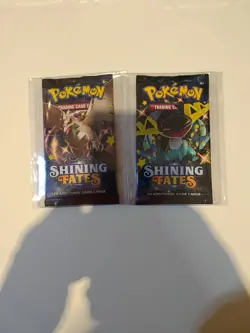 Pokemon Shining Fates Factory Sealed Random Art 2 Booster Packs - Image 1