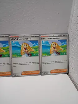 4x Lillie's Determination 119/132 x4 Mega Evolution Pokemon TCG Playset NM - Image 3