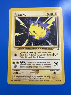 Pokemon TCG Pikachu Neo Genesis 70/111 Regular Unlimited Common - Image 1