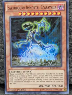 Yugioh Earthbound Immortal Ccarayhua LC5D-EN151 Super Rare 1st Ed LP - Image 1