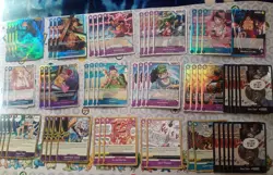 One Piece Blue Purple Luffy Ready To Play Deck. - Image 1