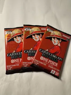 One Piece OP13 Booster Packs Carrying On His Will English New Sealed - Image 1