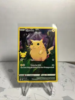 Pikachu 5/25 Pokemon Celebrations 25th Anniversary Set Full Art Card - Image 2