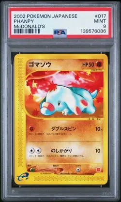 PSA 9 Phanpy 017/018 McDonald's Promo 2002 Pokemon Card - Image 1