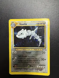 Steelix 15/111 Neo Genesis Holo Rare Pokemon Tcg Card Damaged - Image 1