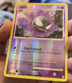 Pokemon Diamond and Pearl Reverse Holo Gastly #82/130 Common Card - Image 4