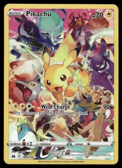 Pokemon Cards Pikachu 160/159 Crown Zenith Secret Rare NM - Image 1