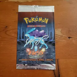 Suicune CLEAN 2001 Pokemon Card Game (TCG) - Neo Revelation Empty Booster Packs - Image 1