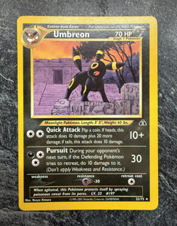 Pokemon TCG Neo Discovery Umbreon Card 32/75 Non Holo - Image 1