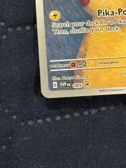 Pokemon Pikachu with Grey Felt Hat SVP 085 Van Gogh Promo Card - Image 5