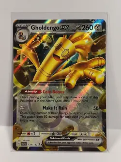 Pokemon Gholdengo EX TCG 139/182SV04: Paradox Rift Double Rare Holo Card - Image 1