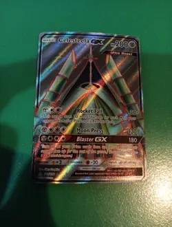 Pokemon TCG Celesteela GX 144/156 Full Art SM Ultra Prism Ultra Rare Card - Image 1