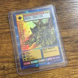 Rockmon Digimon TCG Card FOIL ST-22S 225 Champion Level CCG 1999 Bandai - Image 3