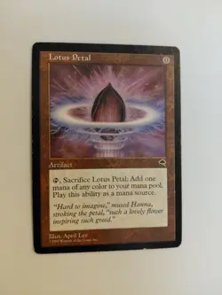 Lotus Petal Tempest 1997 MTG Magic the Gathering Lightly Played Condition - Image 1