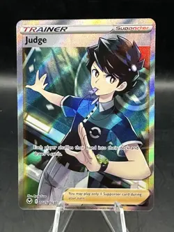 Pokemon Judge TG25/TG30 Full Art Holo Rare Silver Tempest MINTY - Image 1