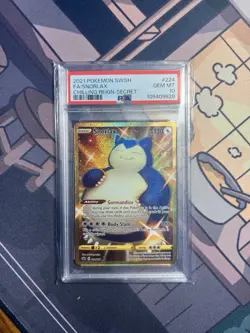 Pokemon PSA 10 Snorlax 224/198 Chilling Reign Gold Secret Rare - Image 1