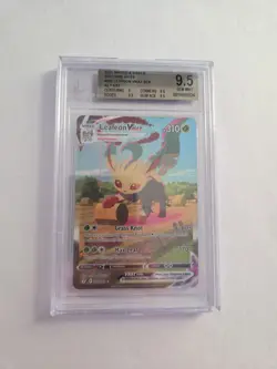 Leafeon Vmax 205/203 Beckett BGS 9.5 Gem Mint 2021 Evolving Skies Pokemon 205 - Image 1