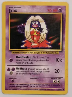 Pokemon TCG Jynx Base Set 31/102 Regular Uncommon - Image 1