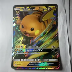 Jumbo Pokemon TCG Black Star Promo SM213 - Raichu GX - Ultra Rare - Image 1
