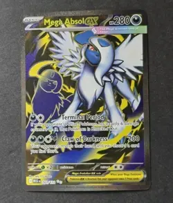Mega Absol ex 161/132 Full Art Ultra Rare Pokemon 2025 Mega Evolution NM - Image 1