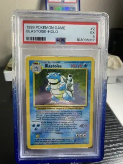 Pokemon TCG Base Set Blastoise Holo 1999!! PSA 5!! - Image 1