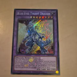 Yugioh Blue-Eyes Tyrant Dragon 25LP-EN019 Ultra Rare Emblazoned Limited Edition - Image 1
