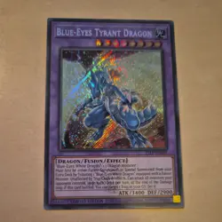 Yugioh Blue-Eyes Tyrant Dragon 25LP-EN019 Ultra Rare Emblazoned Limited Edition - Image 3