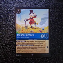 Scrooge McDuck Richest Duck in the World - 154/204 - Super Rare - Disney Lorcana - Image 1