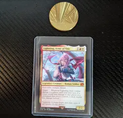 MTG Final Fantasy - Card #233: Lightning, Army of One (Non-Foil) - Image 1