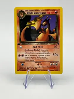 Dark Charizard 21/82 1st Edition Non Holo Rare Team Rocket Pokemon Card WOTC - Image 1