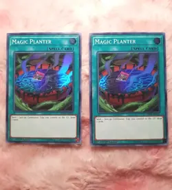 X2 Yu-Gi-Oh TCG Magic Planter SHVA-EN055 1st Edition Super Rare Card SHADOWS - Image 1